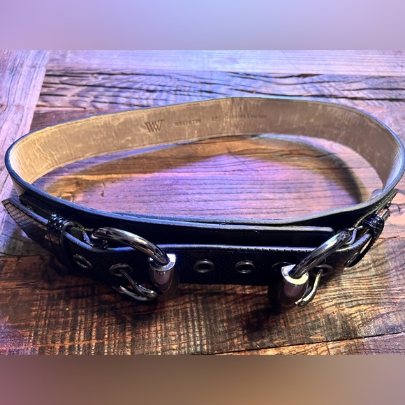 W by Worth wide double buckle belt - Picture 4 of 12